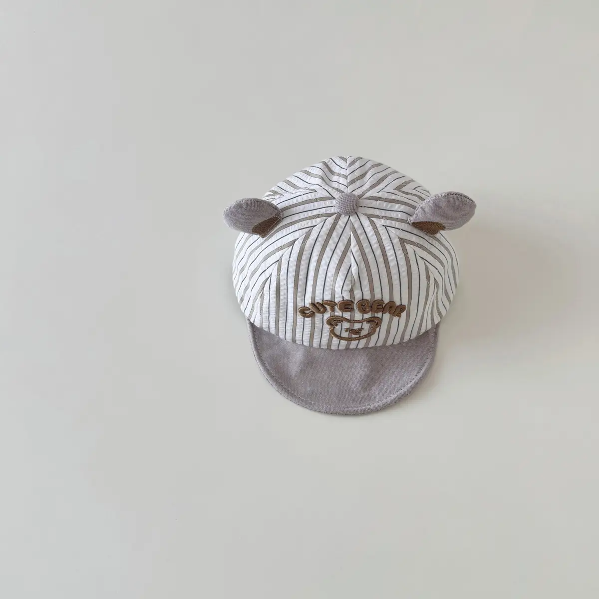 Brown Cartoon Baby Cap with Face Design - Image 28