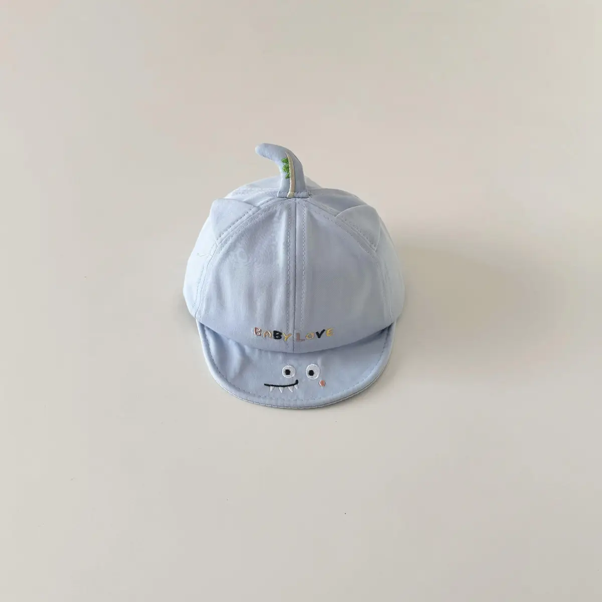Brown Cartoon Baby Cap with Face Design - Image 9
