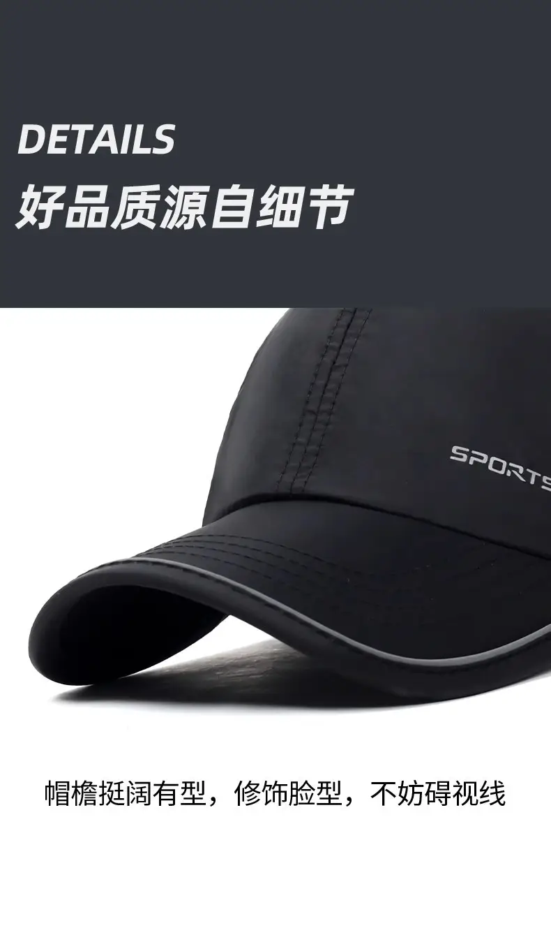 Men Navy Blue Sports Cap 2025 Summer — feature 12