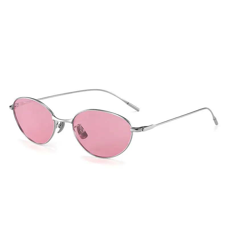 Fakem Titanium Oval Sunglasses UV Protection Women - Image 13