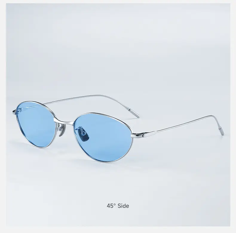 Fakem Titanium Oval Sunglasses UV Protection Women β feature 14