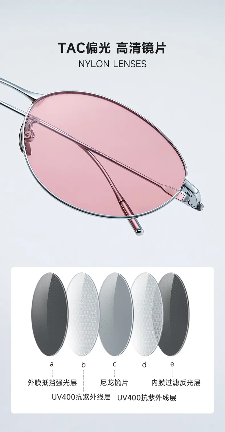 Fakem Titanium Oval Sunglasses UV Protection Women β feature 6