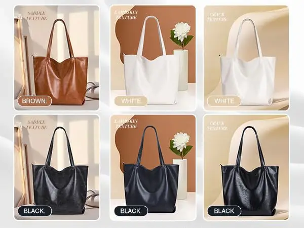 Vintage Women's Handbag Large Capacity Leather Shoulder Bag — feature 4