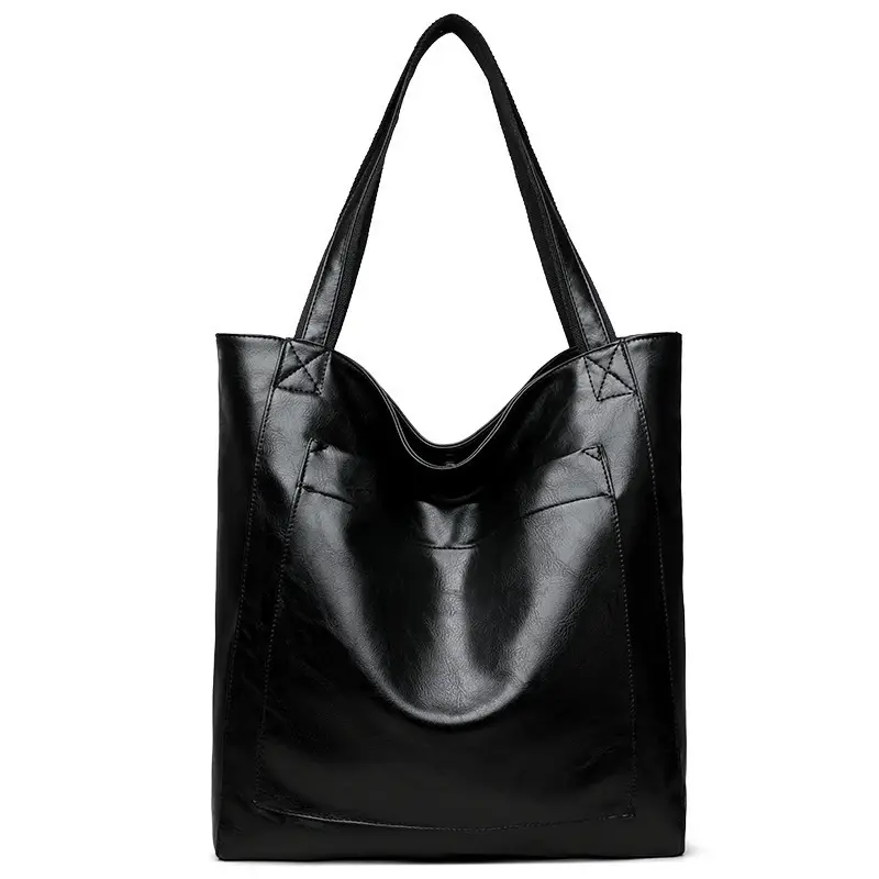 Vintage Women's Handbag Large Capacity Leather Shoulder Bag - Image 2