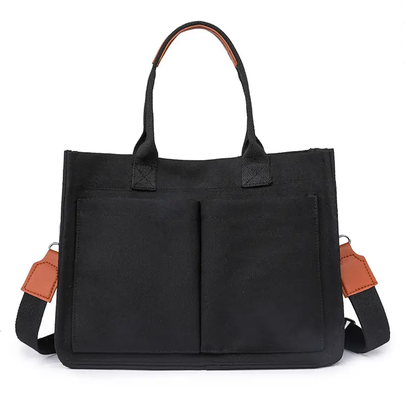 Vintage Women's Handbag Large Capacity Leather Shoulder Bag - Image 4