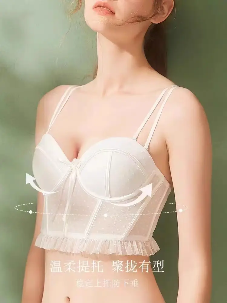 Tito Anti-Sagging Lace Bra Big Chest Small Push Up — feature 1
