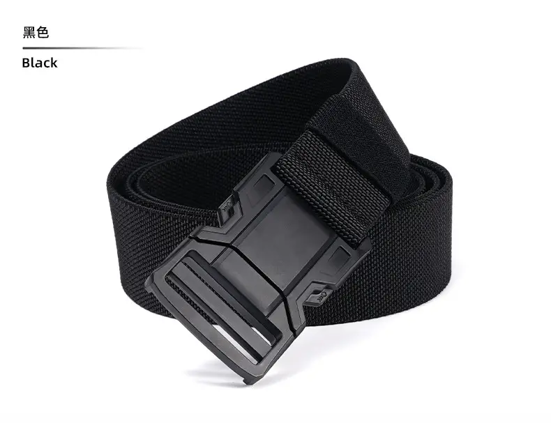 Men's Blue Nylon Belt with Black Buckle — feature 17