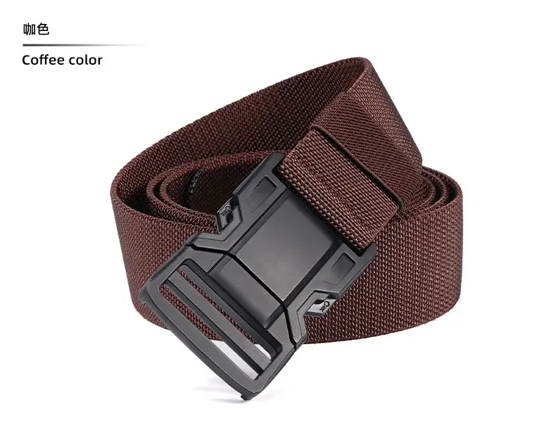 Men's Blue Nylon Belt with Black Buckle — feature 18