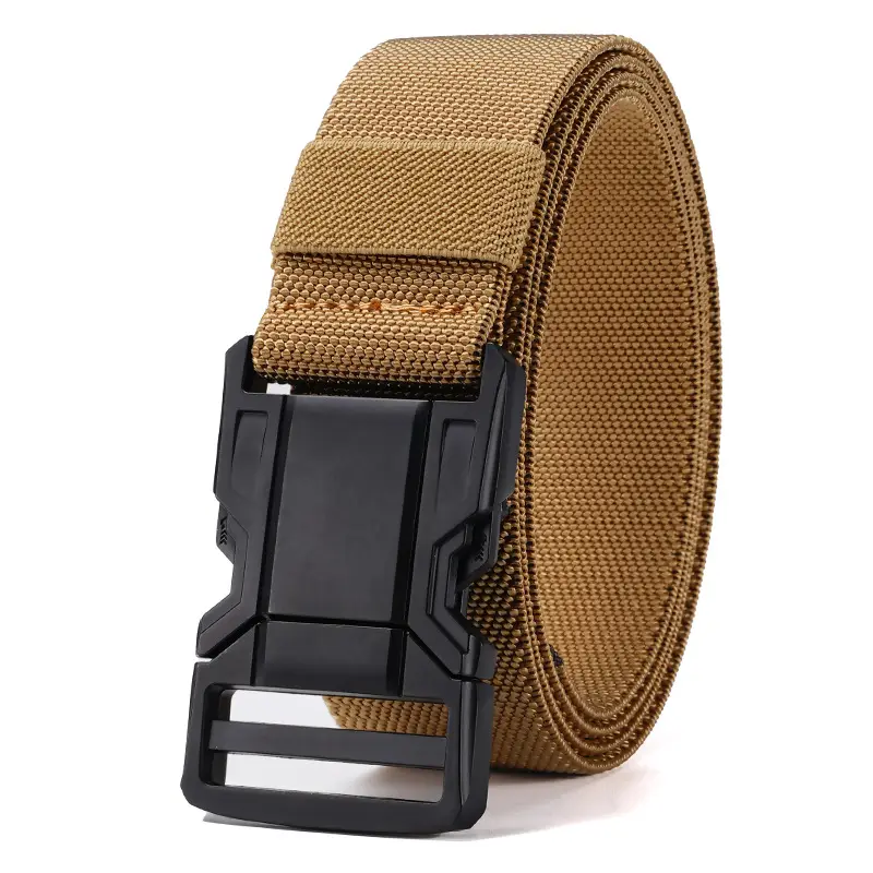 Men's Blue Nylon Belt with Black Buckle - Image 4