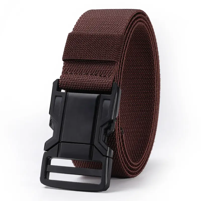 Men's Blue Nylon Belt with Black Buckle - Image 5