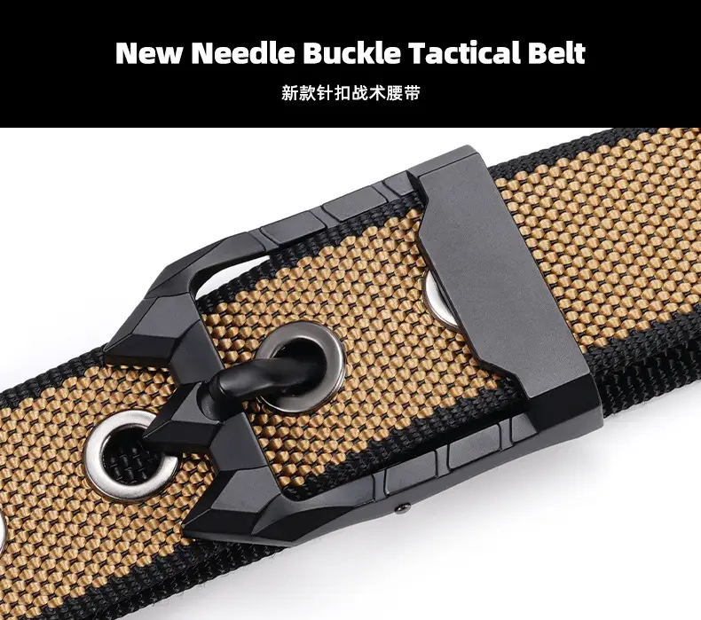 New Men's Rotating Buckle Belt Outdoor Casual All-match Wear-resistant Tactical Belt — feature 4