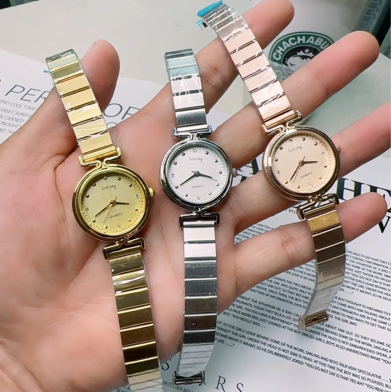 Women's Korean Style Quartz Watch with Mesh Band - Image 5