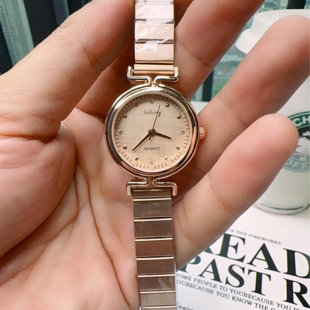 Women's Korean Style Quartz Watch with Mesh Band - Image 6
