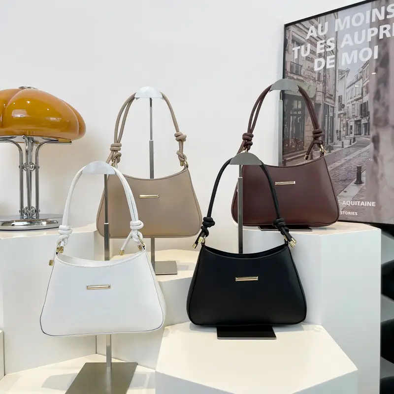 Women's Brown Leather Shoulder Bag 2024 New Style - Image 8