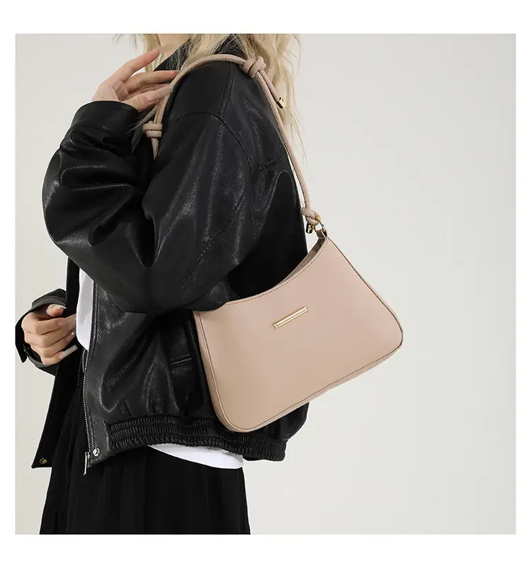 Women's Brown Leather Shoulder Bag 2024 New Style — feature 19