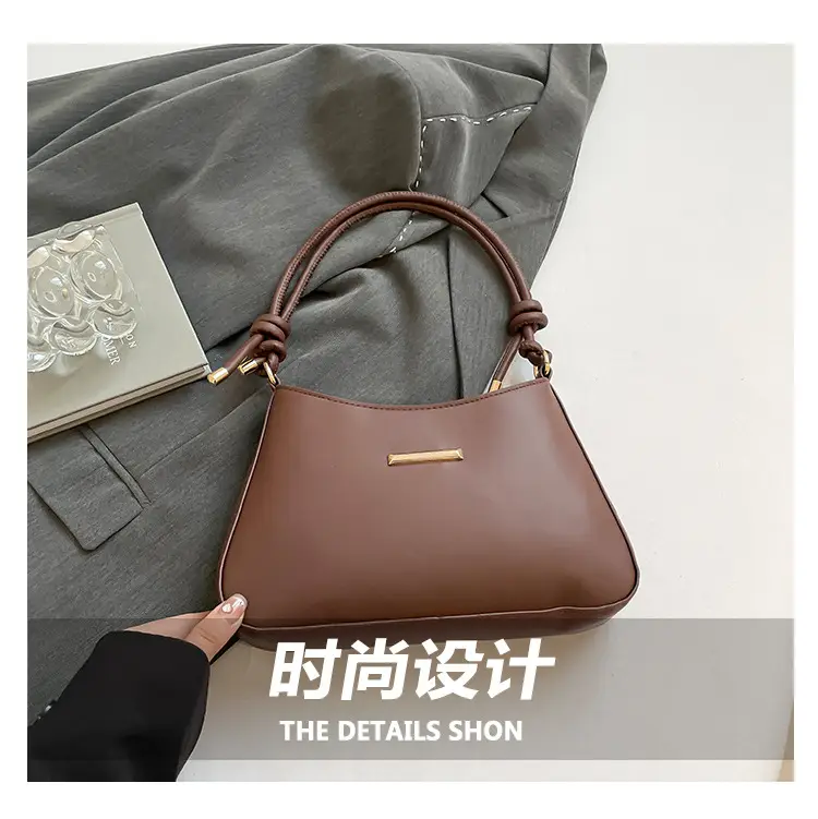 Women's Brown Leather Shoulder Bag 2024 New Style — feature 4