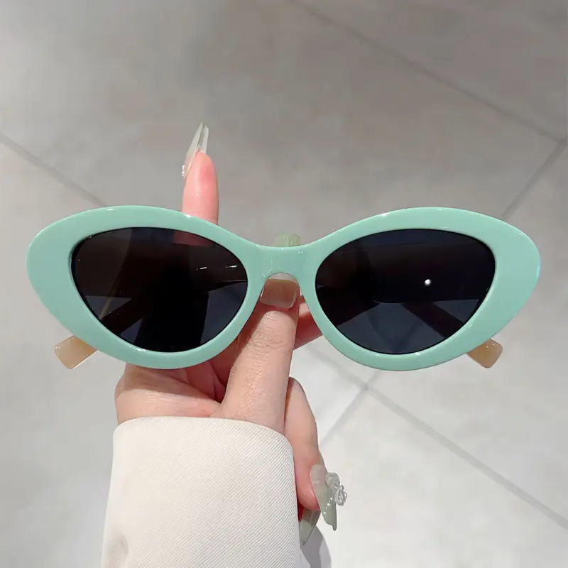 Korean Style Cat's Eye Sunglasses White Small Frame