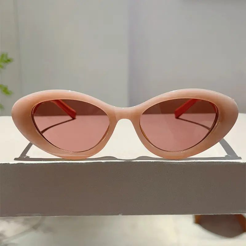 Korean Style Cat's Eye Sunglasses White Small Frame — feature 14