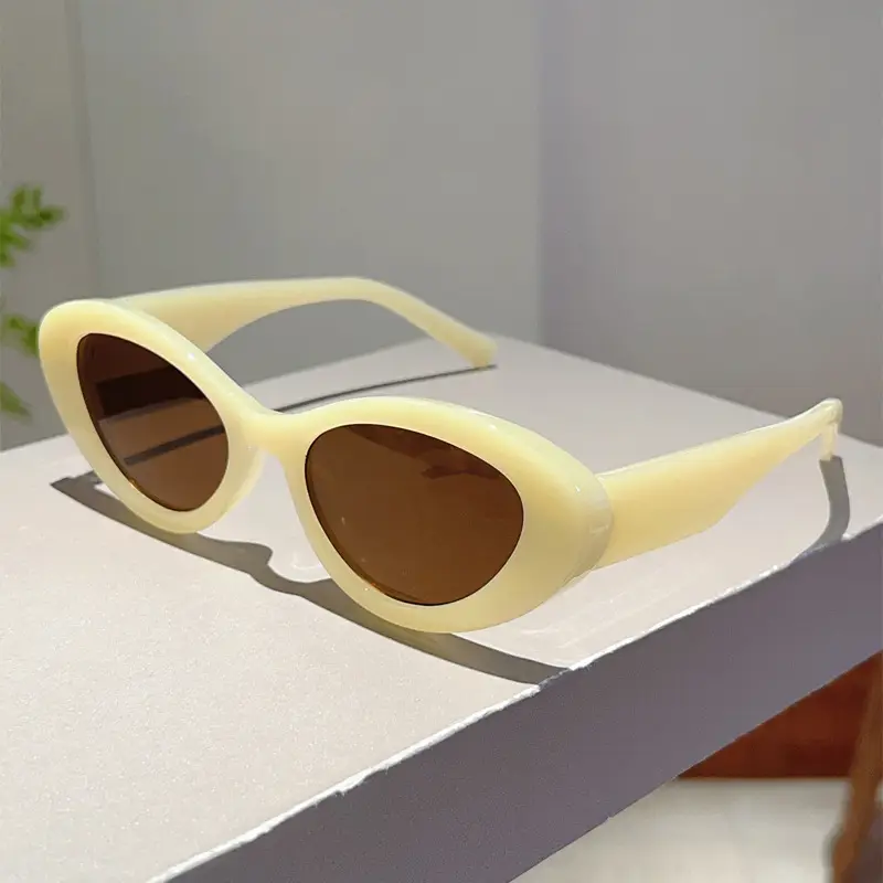 Korean Style Cat's Eye Sunglasses White Small Frame — feature 18
