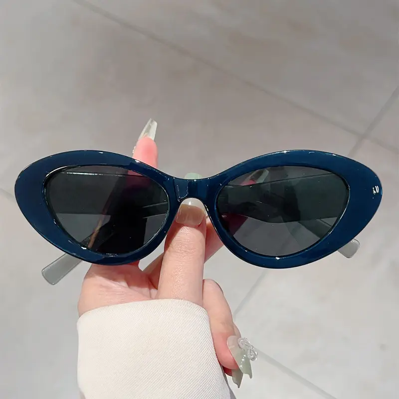 Korean Style Cat's Eye Sunglasses White Small Frame — feature 7