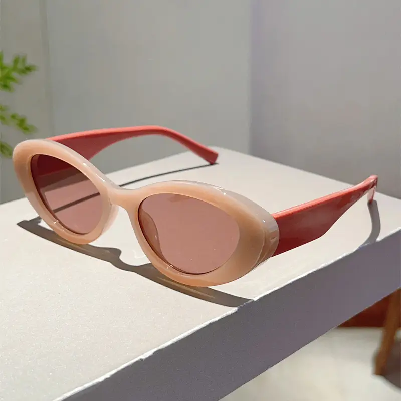 Korean Style Cat's Eye Sunglasses White Small Frame