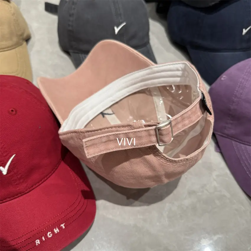 Korean Embroidered Baseball Cap Women Tan 2025 - Image 9