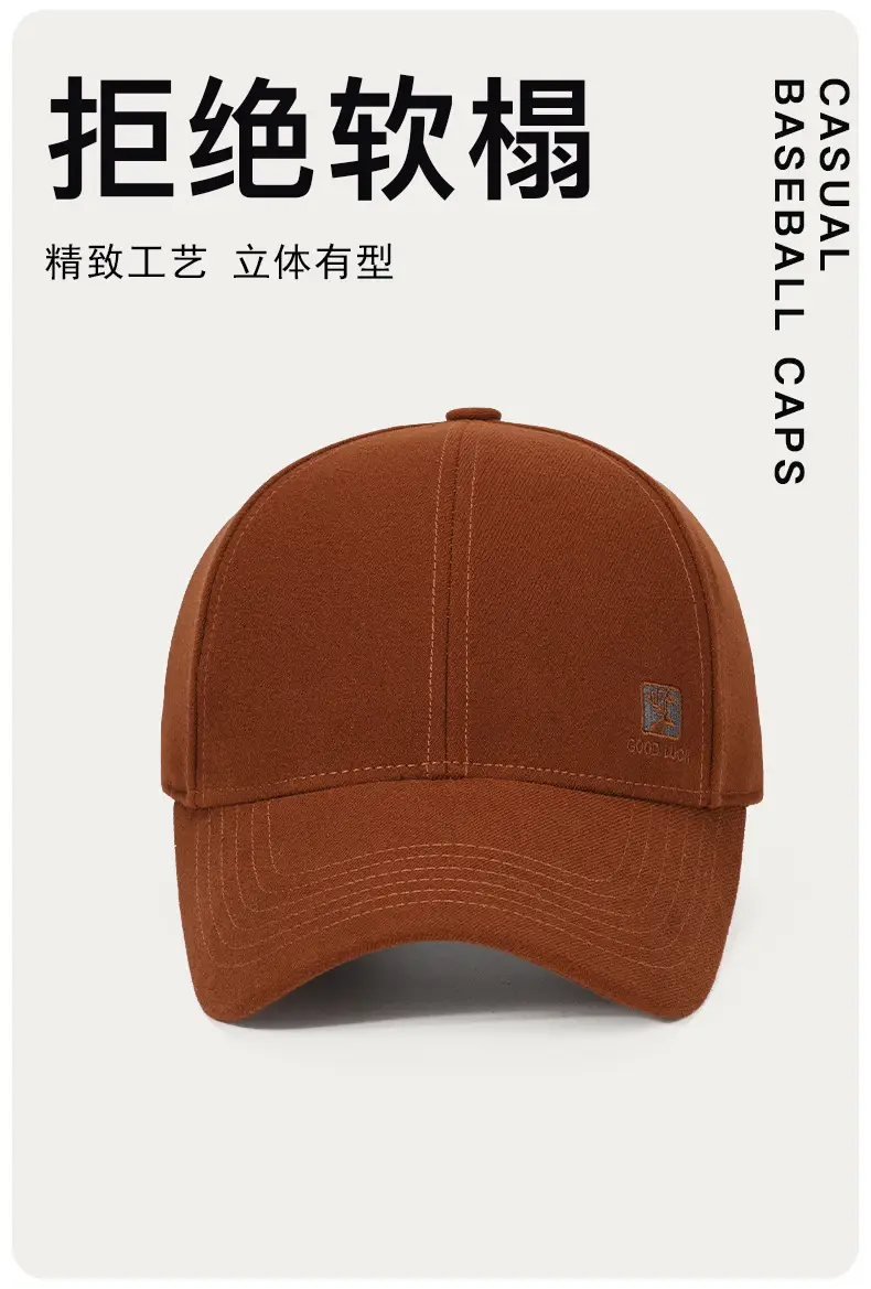 Four Seasons New Baseball Cap Navy Blue Embroidered Outdoor Sun Hat — feature 2
