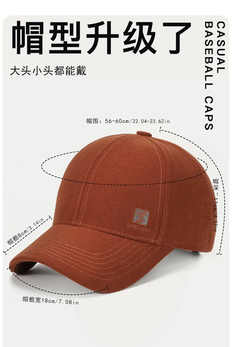 Four Seasons New Baseball Cap Navy Blue Embroidered Outdoor Sun Hat — feature 3
