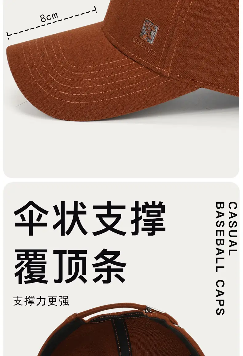 Four Seasons New Baseball Cap Navy Blue Embroidered Outdoor Sun Hat — feature 6