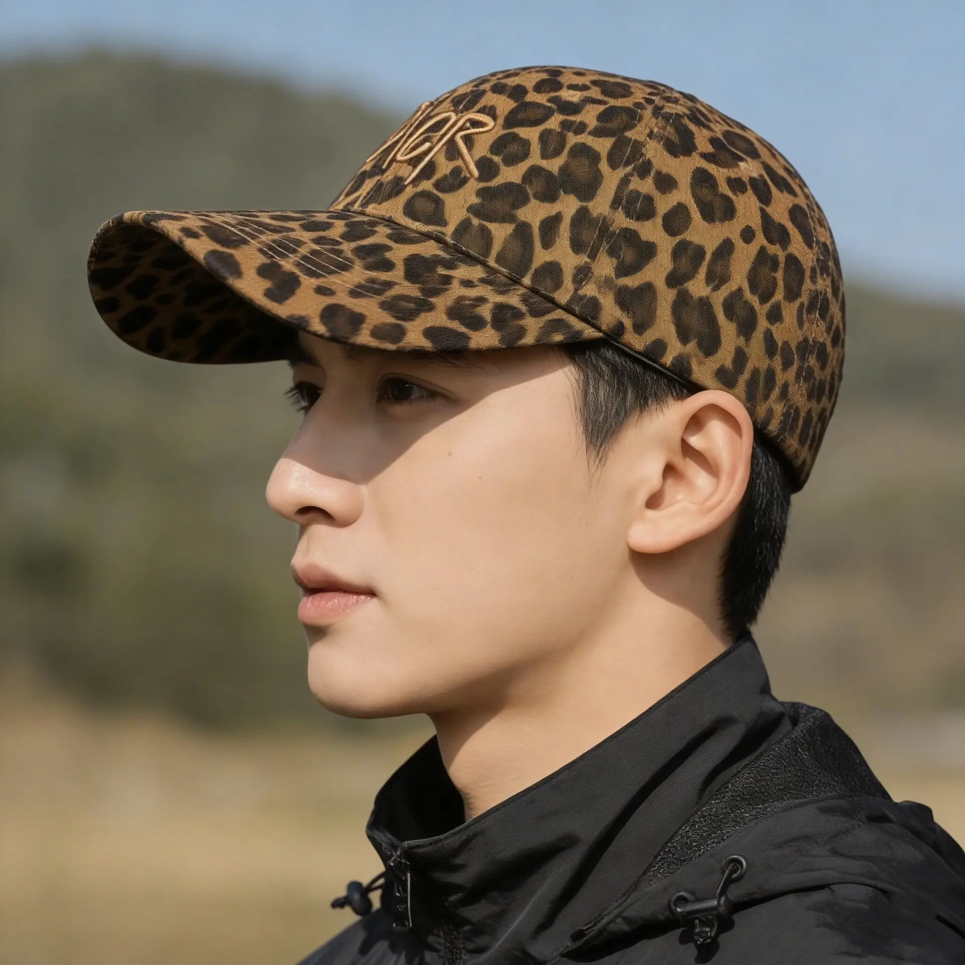 Leopard Print Kids Sun Hat with Soft Cotton Trim - Image 5