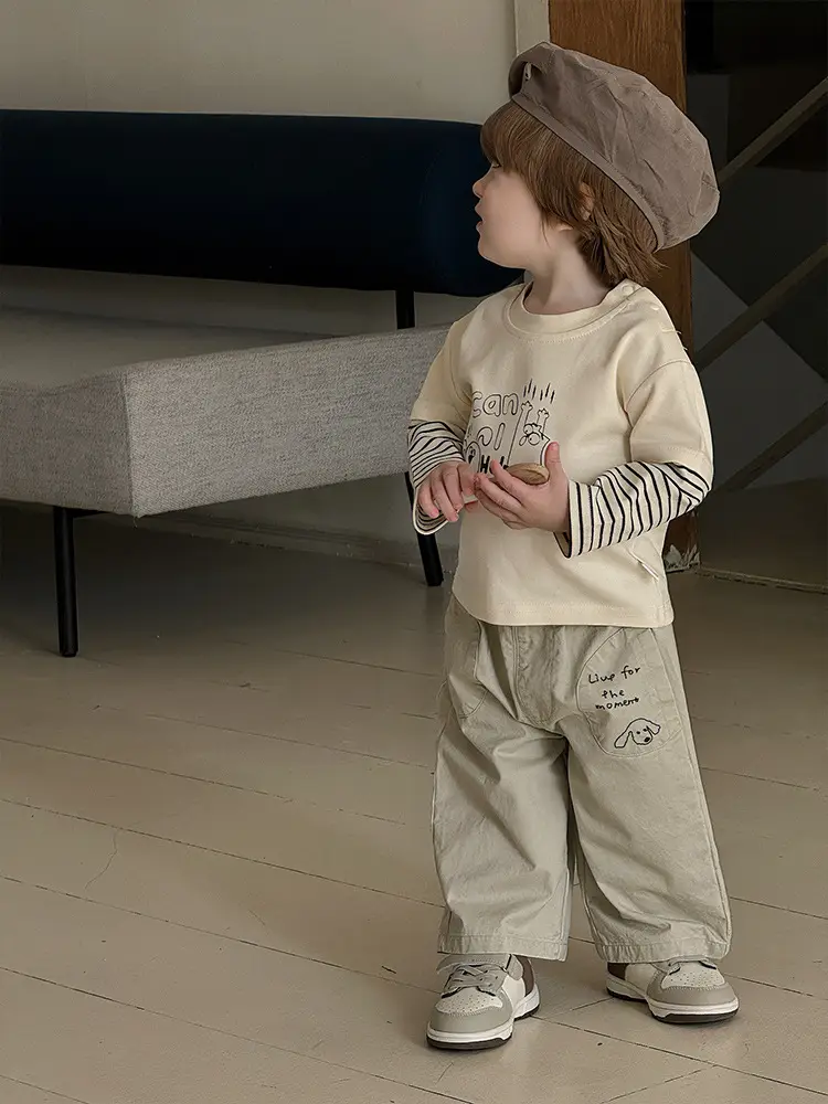 Boys Striped T-Shirt & Pants Set for Kids Autumn 2026 - Image 6