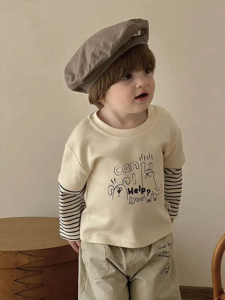Boys Striped T-Shirt & Pants Set for Kids Autumn 2026 - Image 7