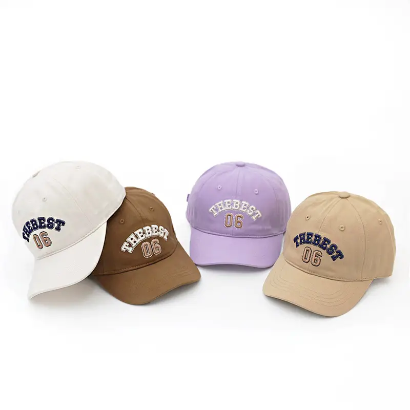 Cotton Embroidered Cap for Boys Girls Black 06 - Image 7