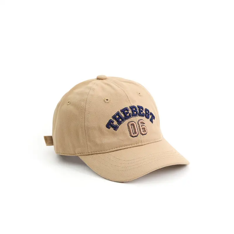 Cotton Embroidered Cap for Boys Girls Black 06 - Image 3