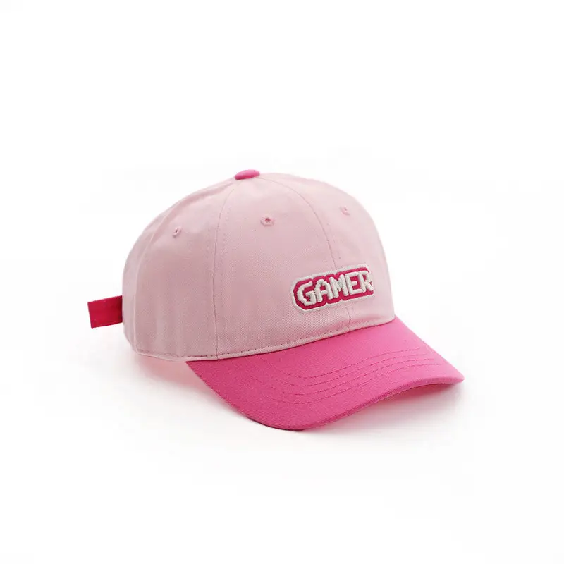 Kids 3D Embroidered Cap Purple Black Brown Sunshade - Image 4
