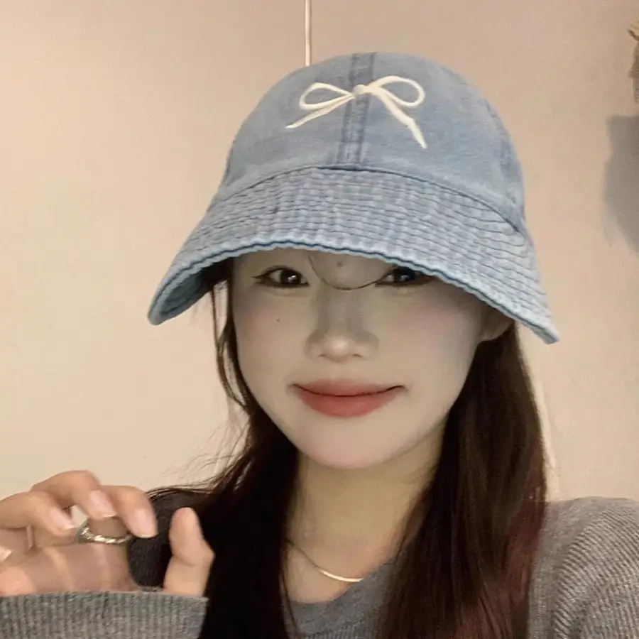 Ins Han Style Sun Hat with Bow Cap - Image 6