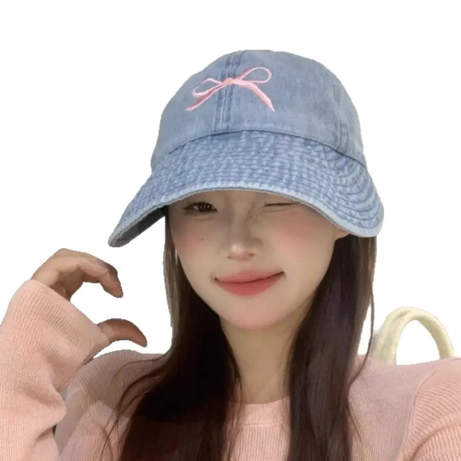 Ins Han Style Sun Hat with Bow Cap - Image 8