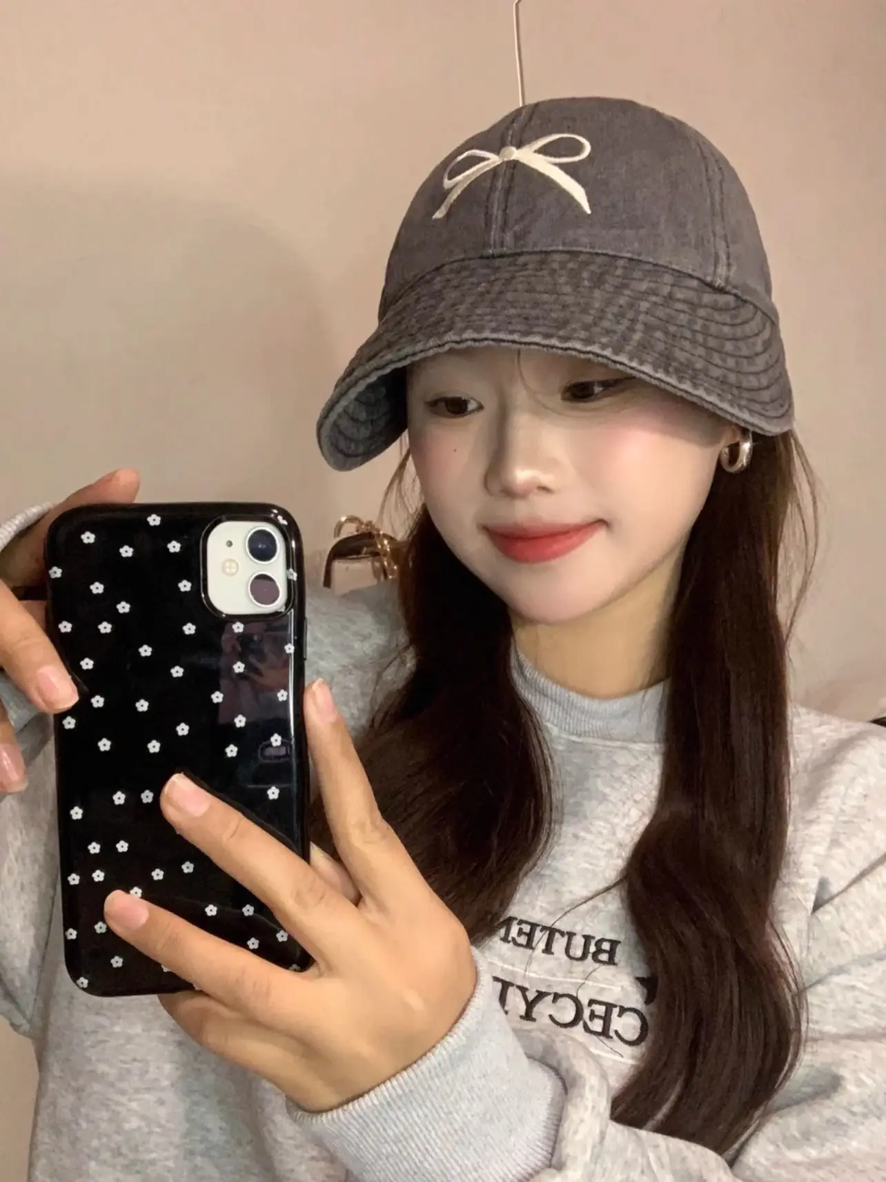 Ins Han Style Sun Hat with Bow Cap — feature 1