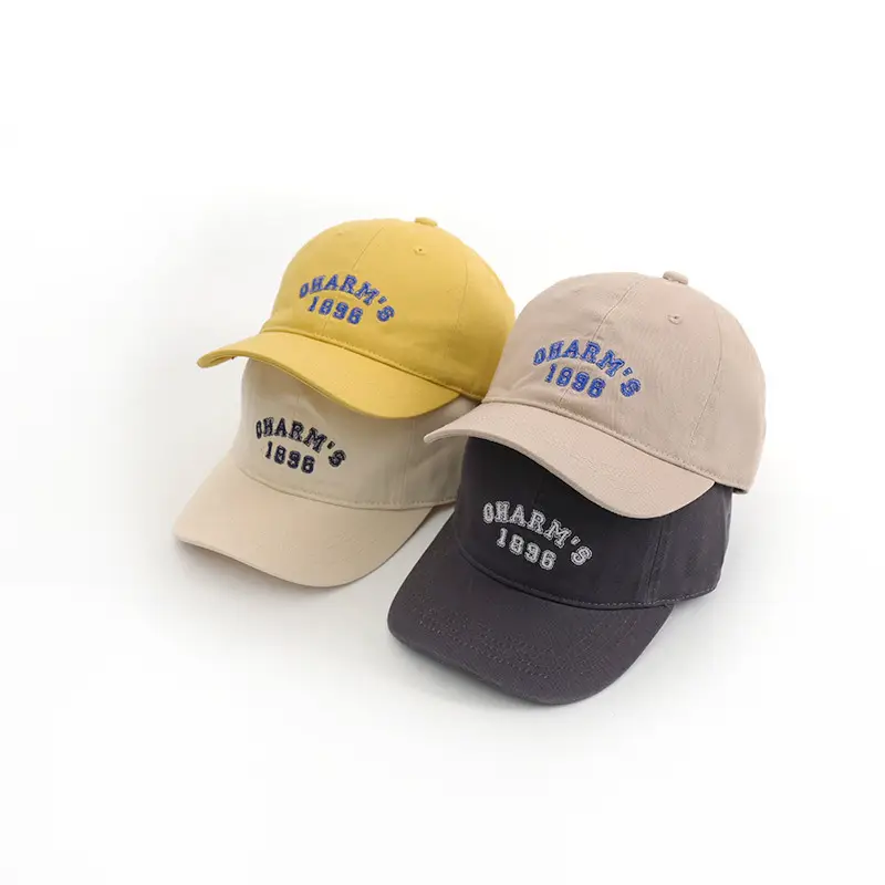 Korean Style Navy Blue Baby Sun Hat with Embroidery - Image 7