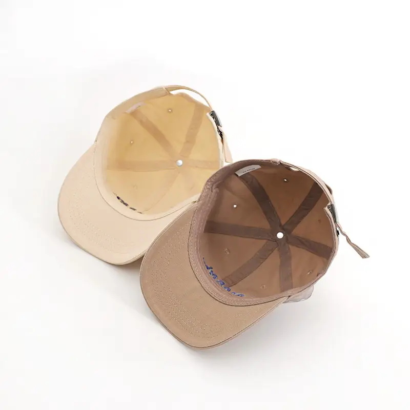 Korean Style Navy Blue Baby Sun Hat with Embroidery - Image 10