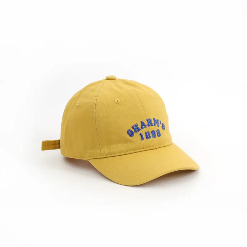Korean Style Navy Blue Baby Sun Hat with Embroidery - Image 6
