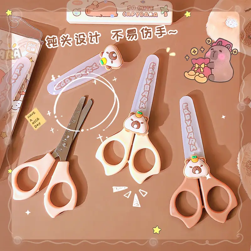 Caphibala Safety Scissors Round Head Small Size Stainless Steel - Image 3