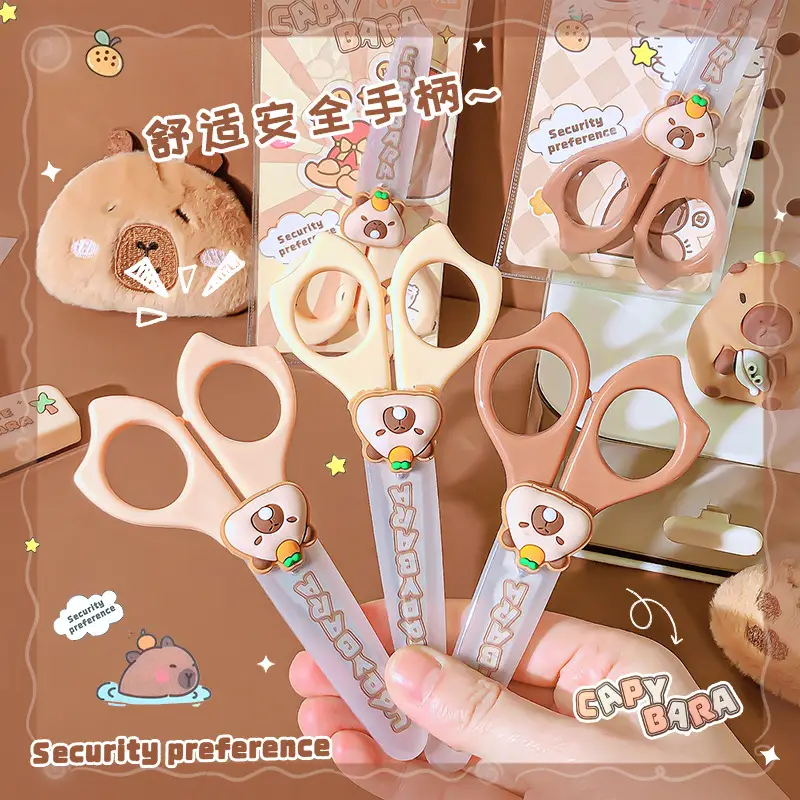 Caphibala Safety Scissors Round Head Small Size Stainless Steel — feature 12