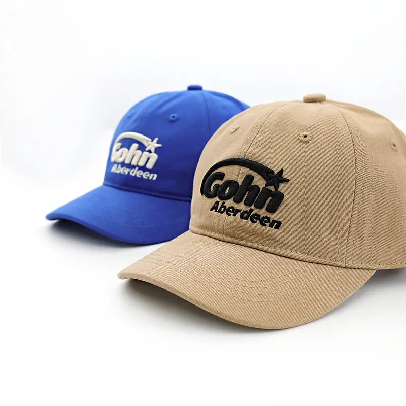 Gohi Embroidered Cap Men Blue Purple Brown Black Strap - Image 9