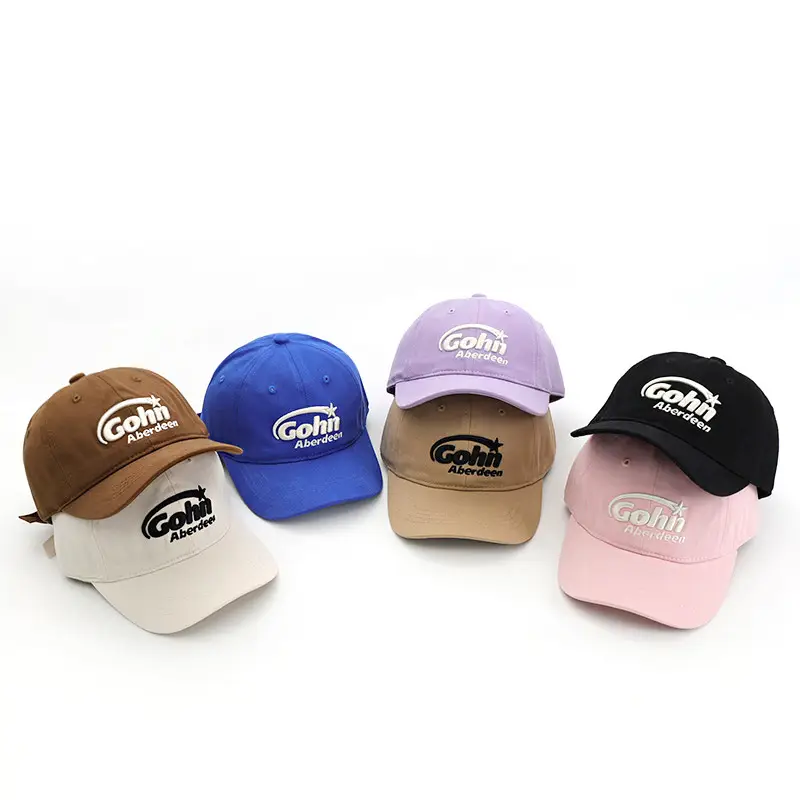 Gohi Embroidered Cap Men Blue Purple Brown Black Strap - Image 11