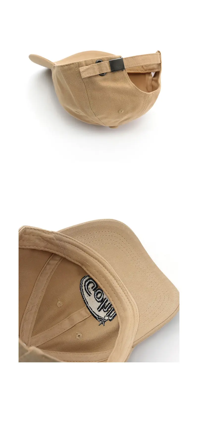 Gohi Embroidered Cap Men Blue Purple Brown Black Strap — feature 4
