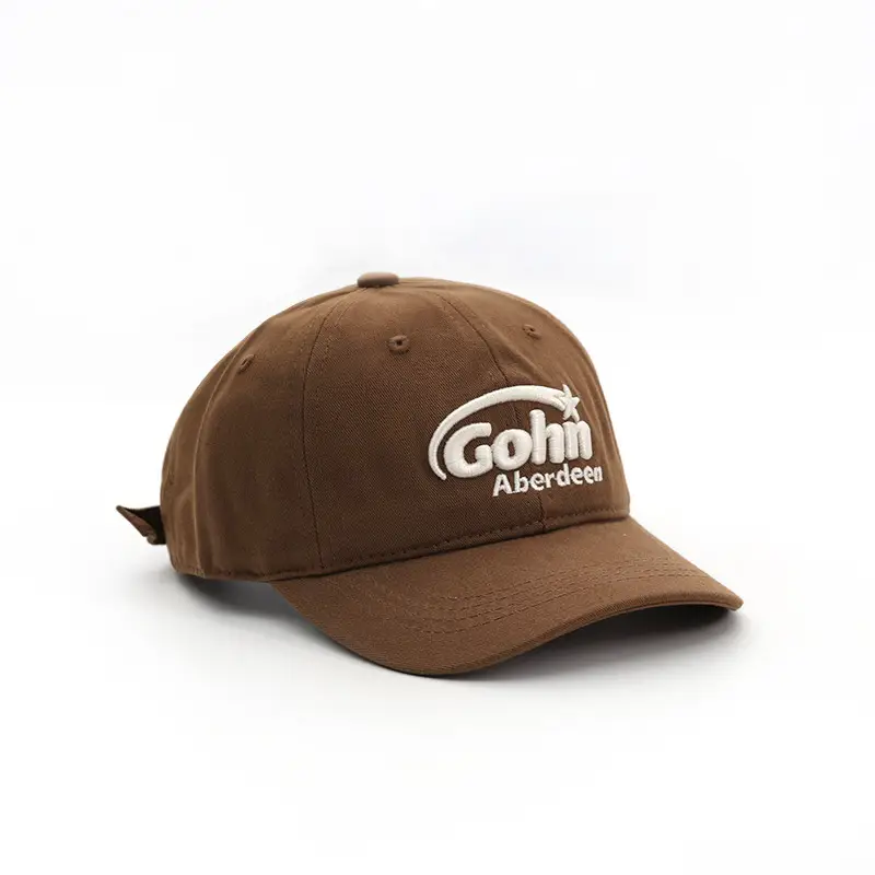 Gohi Embroidered Cap Men Blue Purple Brown Black Strap - Image 4