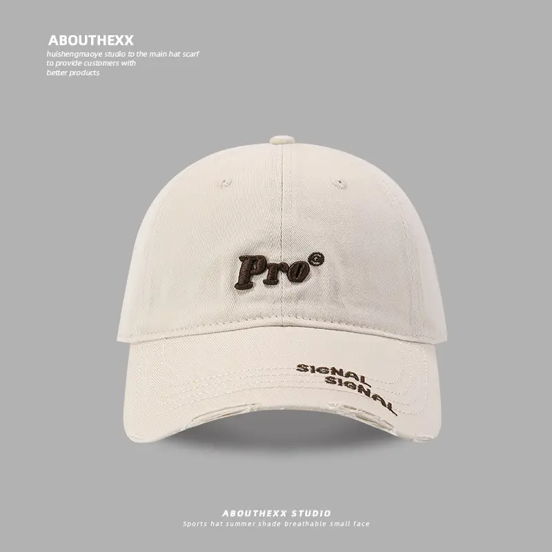 Women Letter Embroidered Baseball Cap White Pro Design - Image 2