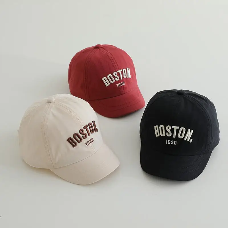 Boston 1930 Embroidered Cap for Boys Girls Spring Autumn - Image 9