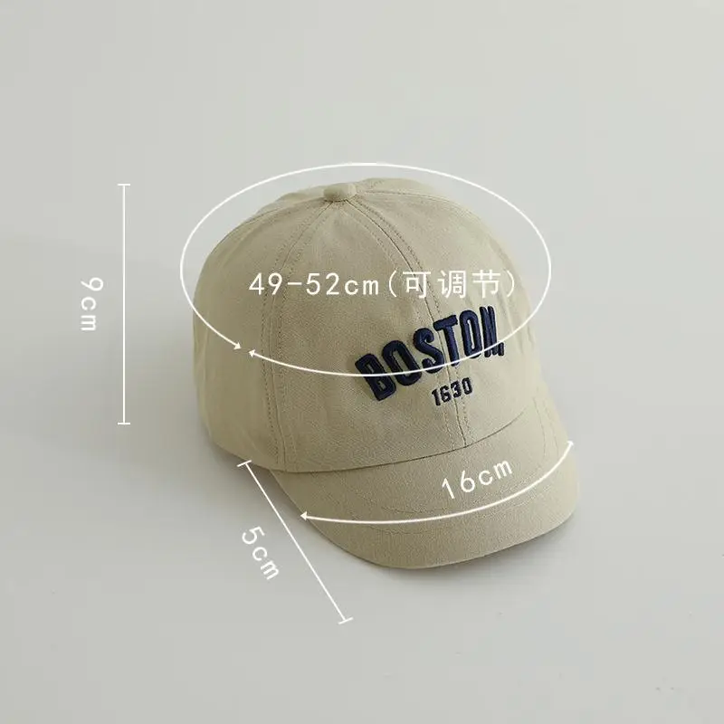 Boston 1930 Embroidered Cap for Boys Girls Spring Autumn - Image 10